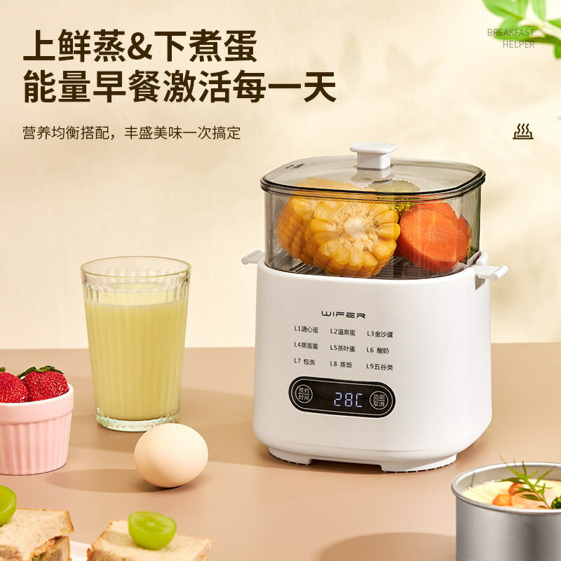 智慧蒸蛋機煮蛋器早餐機溏心蛋溫泉蛋多功能早餐機家用迷你煮蛋器【北歐家居生活】