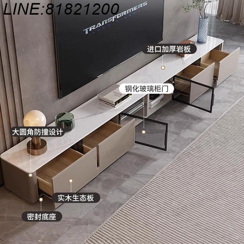 免運 速發 公司貨巖板電視櫃茶幾組合歐式小戶型客廳家用臥室地櫃灰色電視機櫃 電視櫃 地櫃 邊櫃 儲物櫃 懸浮櫃