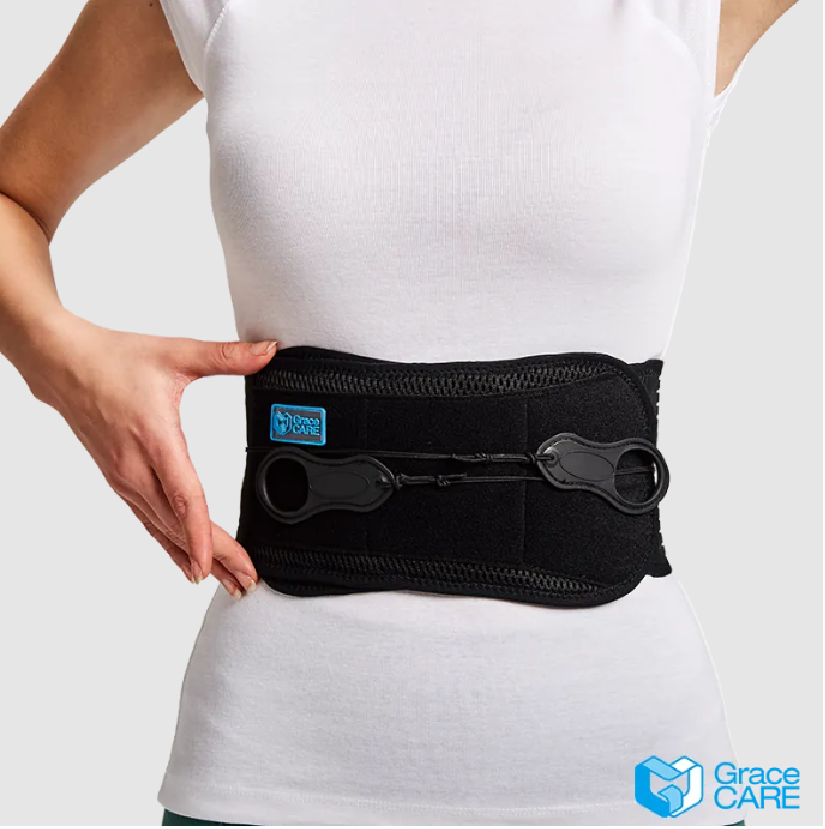 台灣製造Grace CARE 倍思親easyfort 省力透氣短版三合一滑輪護腰 2