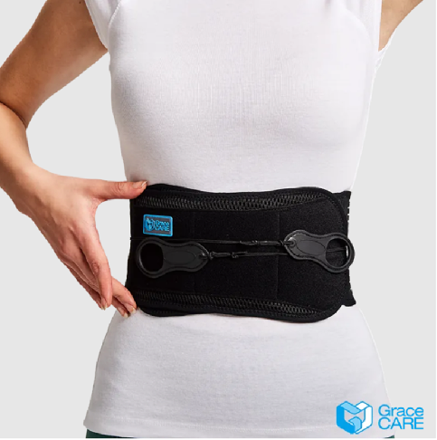 台灣製造Grace CARE 倍思親easyfort 省力透氣短版三合一滑輪護腰 2