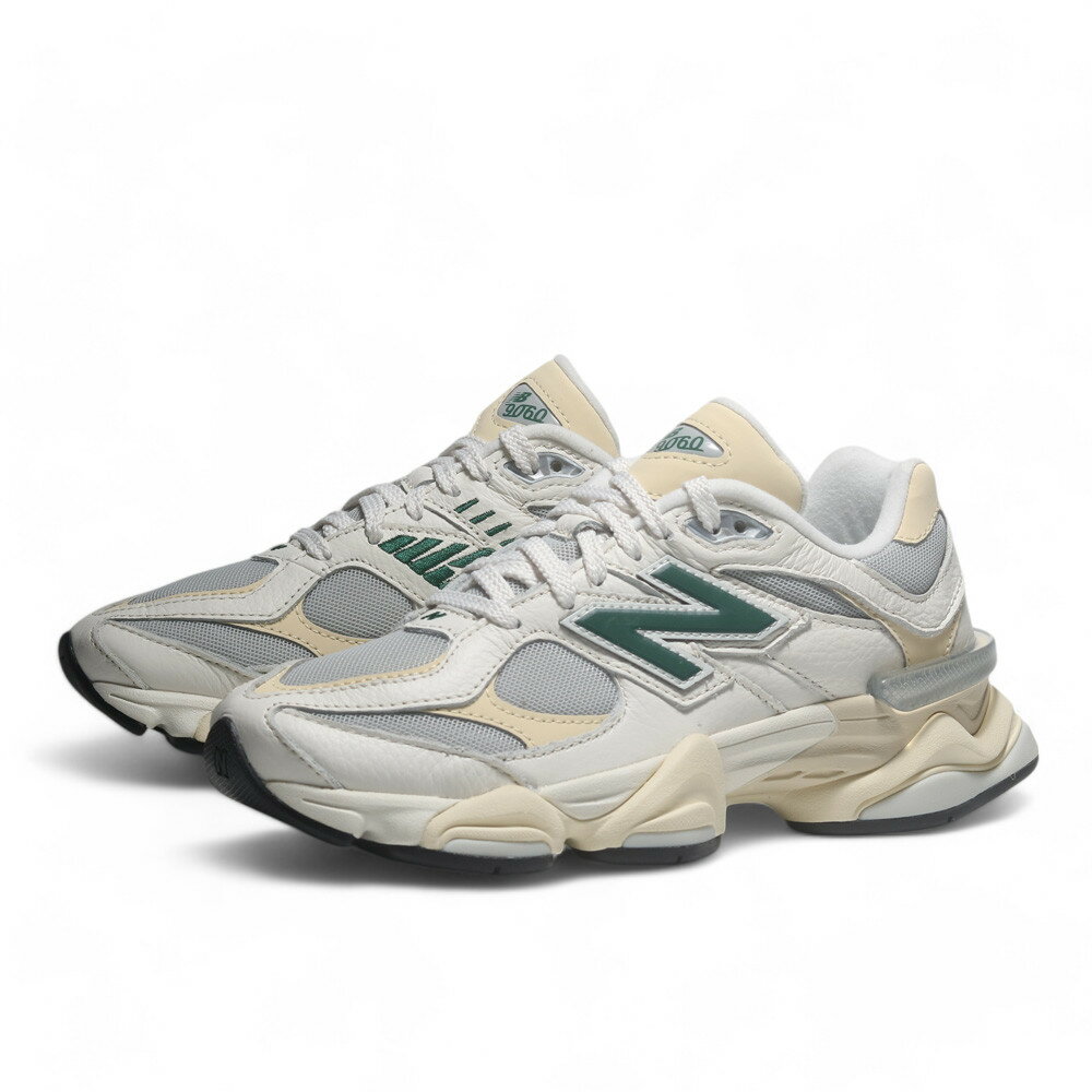 【滿千折百】NEW BALANCE 休閒鞋 NB 9060 白綠 仿舊 皮革 復古 女 U9060ESE