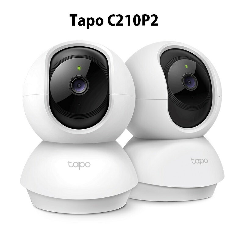 【加購SD卡超優惠】TP-LINK Tapo C210P2 二入組 Wi-Fi無線智慧可旋轉網路攝影機