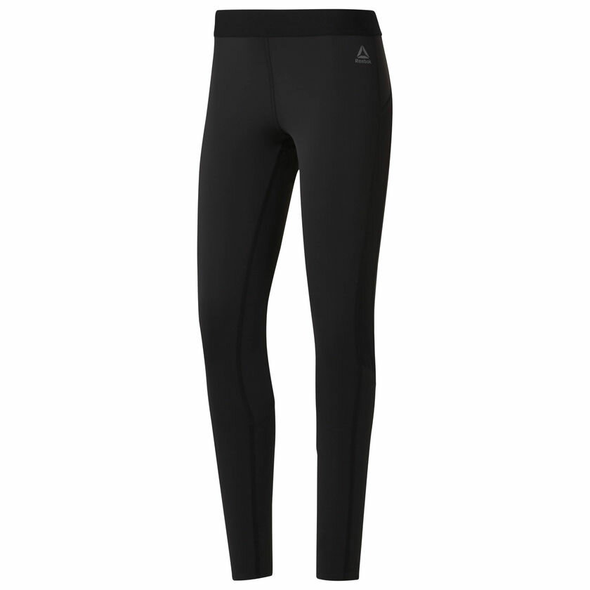 REEBOK BONDED MESH TIGHT 女裝 長褲 緊身 慢跑 訓練 有氧 舒適 透氣 灰【運動世界】DJ2189