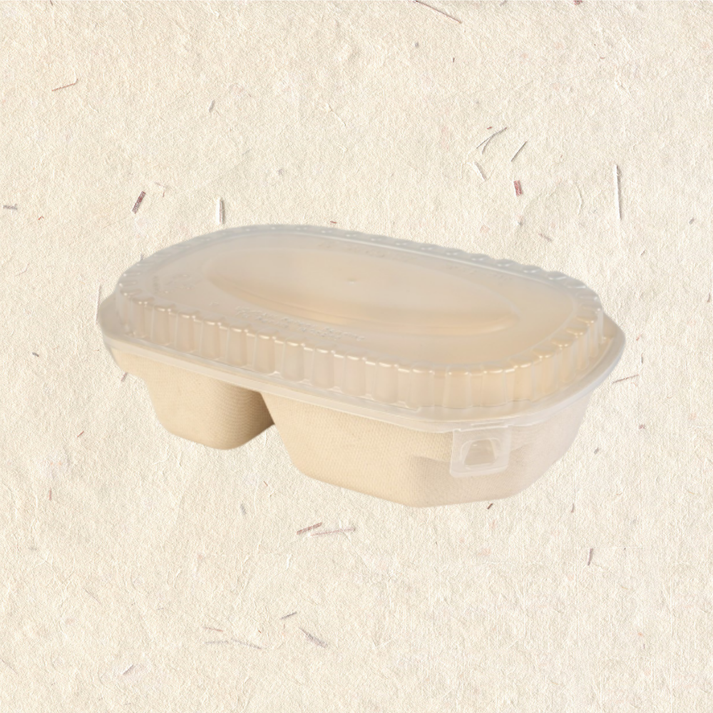 RELOCKS RFR2-01 PP蓋 二格紙塑餐盒 正方形餐盒 黑色塑膠餐盒 可微波餐盒 外帶餐盒 一次性餐盒 免洗餐具  環保餐盒 RFR2 1