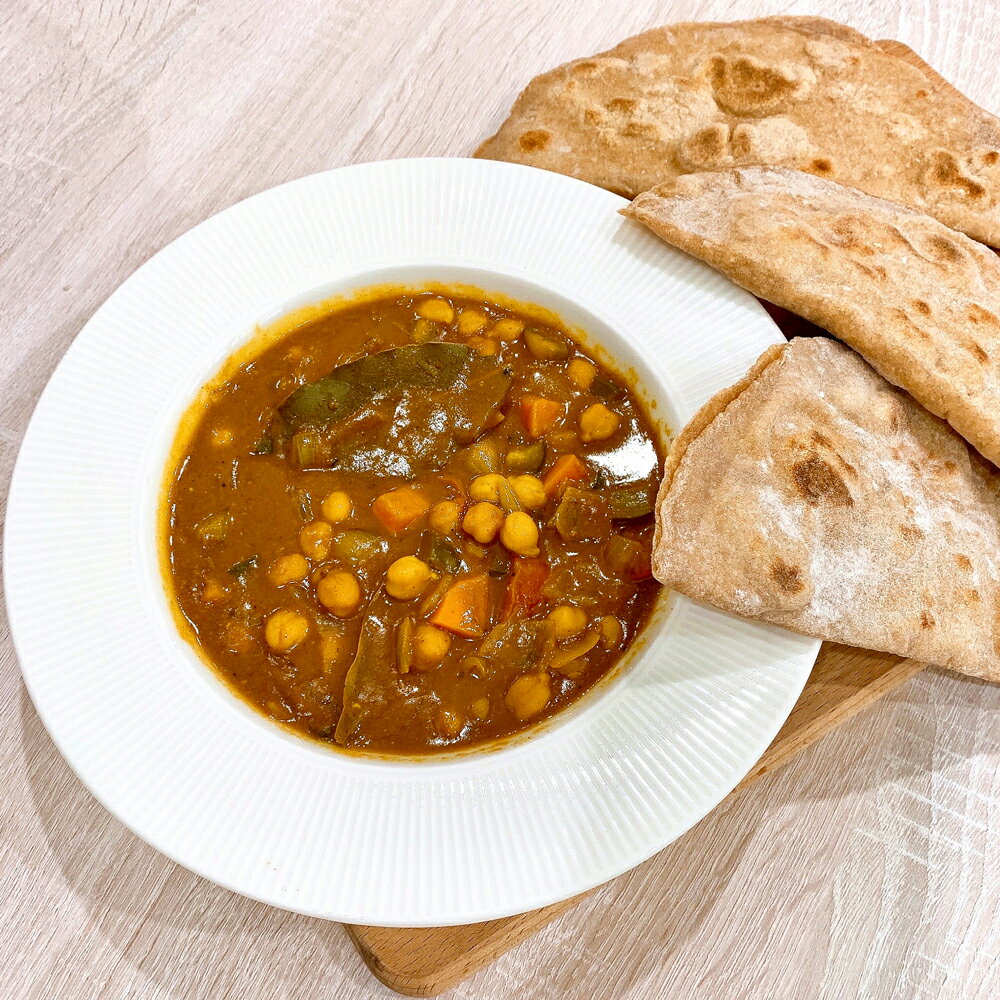 來竈手作冷凍料理包《印度風嫩豚鷹嘴豆香料咖哩》一包/280g