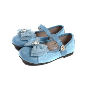 Disney Princess 仙履奇緣 灰姑娘 娃娃鞋 粉藍色 中童 童鞋 D322437 no102