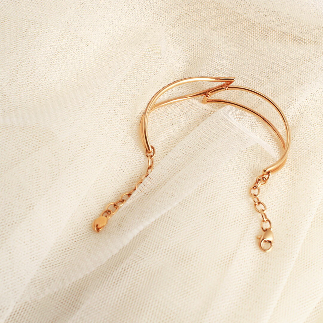 【HJ DIAMOND】玫瑰金手環 1