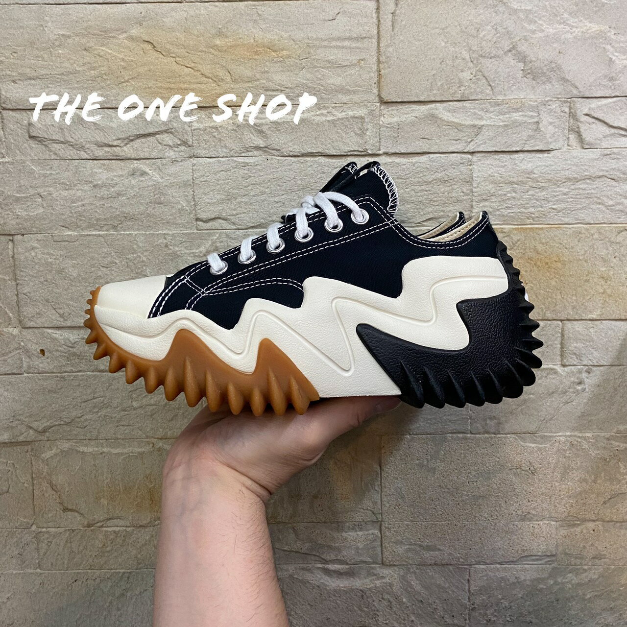 TheOneShop Converse RUN STAR MOTION OX 黑色 厚底 增高 帆布鞋 172895C