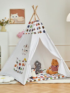兒童小帳篷印第安三角小房子公主男孩女孩游戲玩具屋帳篷室內兒童