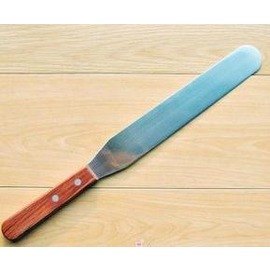 6寸木柄抹刀 烘焙工具 蛋糕脫模刀 奶油刮刀 刮平刀 吻刀 抹平-7201005