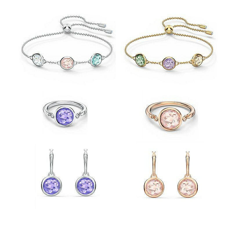 【百貨屋二號】SWAROVSKI施華洛世奇 【新品】施家TAHLIA耳環糖果色手鏈 簡約典雅 女戒指指環七夕禮物
