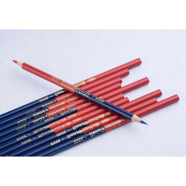 利百代3552 色鉛筆 紅色 3553 色鉛筆 藍色 3555 色鉛筆 紅 藍雙色 雙頭色鉛筆台灣製鉛筆通過安全檢驗 偉旗文具直營店 樂天市場rakuten