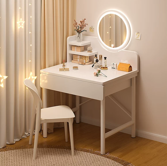 梳妝臺小型迷你60cm化妝桌臥室簡約現代小戶型臥室簡易小梳妝桌