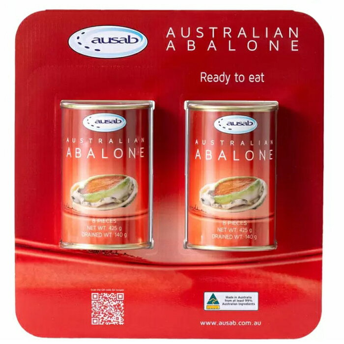 [COSCO代購4] C1117905 Ausab 澳洲鮑魚罐頭 425公克 X 2罐