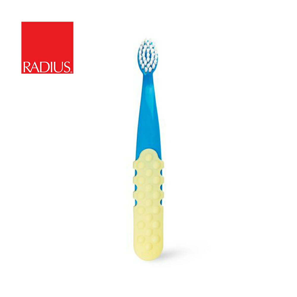 【Radius】雷迪兒美國兒童按摩牙刷／3歲以上 - 藍黃色