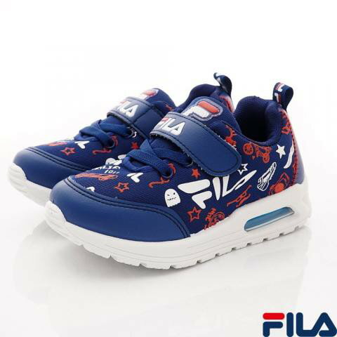 【FILA】氣墊機能運動鞋款 2-J830U-321(190/藍白紅)