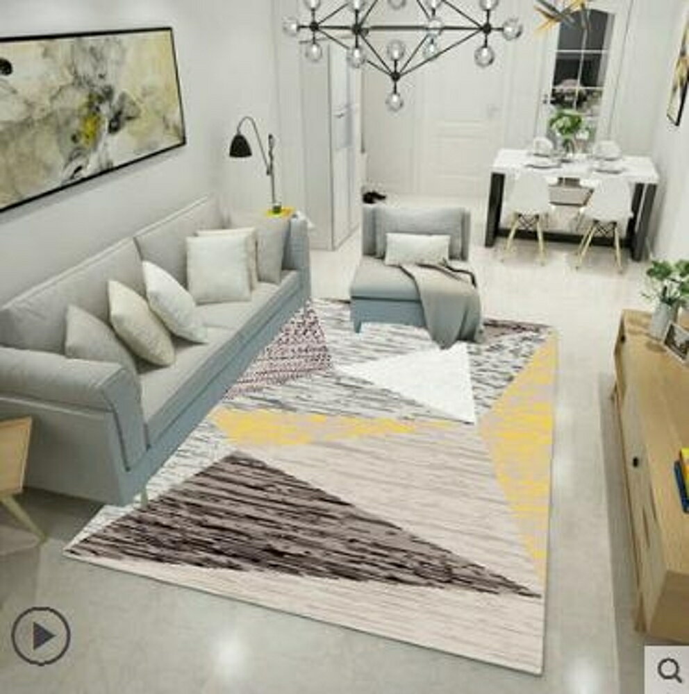 地毯客廳歐式現代沙髮茶幾墊臥室床邊LX居家 夏洛特居家名品