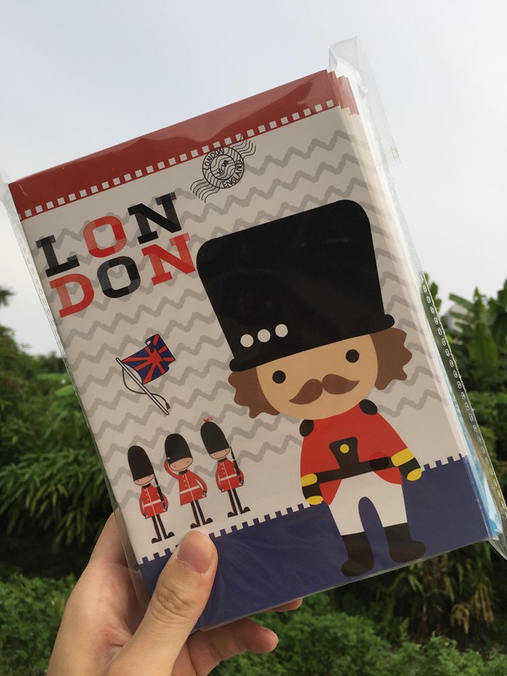 32K LONDON 大頭兵筆記本 筆記簿 (內含16頁) (樣式隨機出貨)