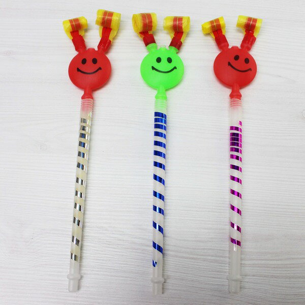 大雙管笑臉吹龍 象鼻童玩 長36cm/一件800支入(促15) 吹笛 YF0339【領券滿額再折千12/31止】 1