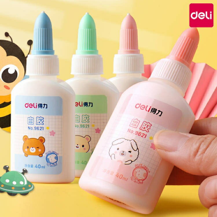 【台灣現貨】得力雙頭白膠 大容量 美術專用 白膠水 35ml 文具用品 辦公用品 美勞課 白膠大容量  澆水｜丹丹悅生活 3