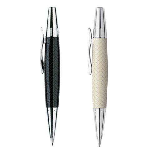 【FABER-CASTELL】輝柏 E-MOTION系列 鑲木紋象牙/黑色筆桿 1.4mm 旋轉鉛筆 / 支 138351/138353