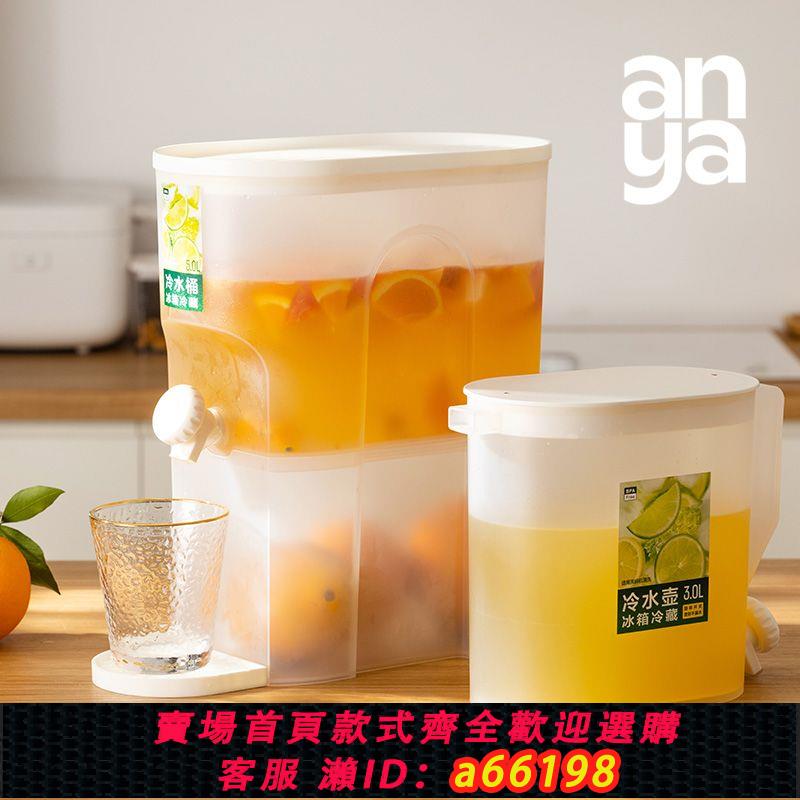 【臺灣公司 可開發票】冷水壺大容量冰箱冰水桶家用飲料桶帶龍頭夏天水果茶耐高溫涼水壺