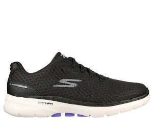 Skechers Go Walk 6 [124549BKLV] 女 健走鞋 運動 步行 休閒 輕量 緩震 舒適 黑紫