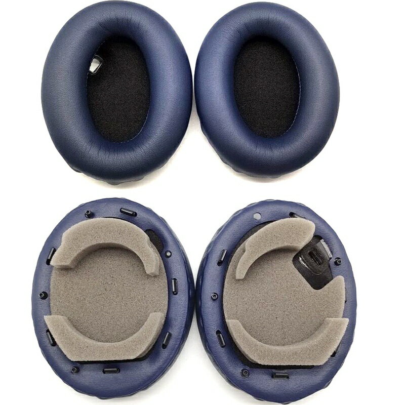 替換耳罩適用於 Sony WH-1000XM4 耳機罩 WH1000XM4 無線藍芽耳機套 帶卡扣 一對裝 三色