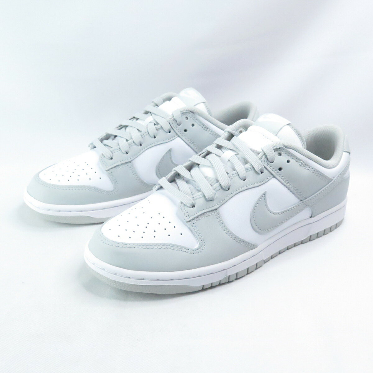 NIKE Dunk Low Retro 男款休閒鞋低筒經典款DD1391103 白x霧灰【iSport