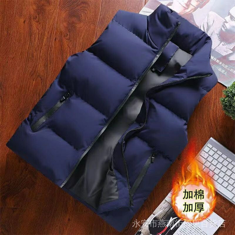 秋冬背心 男馬甲 加厚款 新品 馬甲男士秋冬季保暖背心馬甲休閒運動羽絨服大尺碼外穿百搭外套