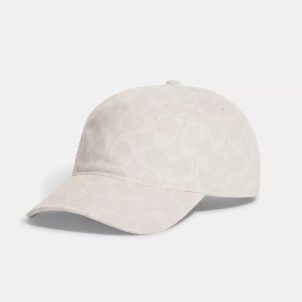 COACH 經典滿版LOGO棒球帽 帽子 遮陽帽 CH404 粉筆白色(現貨)▶指定Outlet商品5折起☆現貨【送禮首選★APP下單點數4倍送】