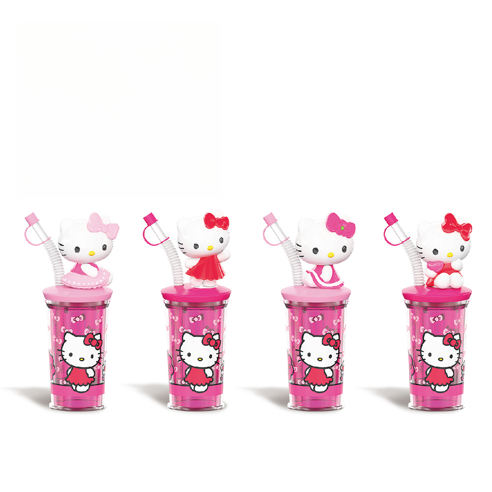 【BOBE便利士】台灣 HELLO KITTY-吸管水杯迷你Q軟糖