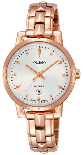 ALBA VJ22-X269P(AH7P80X1)時尚女孩簡約腕錶/玫瑰金 30mm