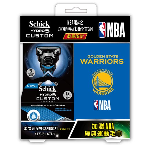 舒適牌水次元5辨型刮鬍刀NBA超值組(1刀把6刀片)【愛買】