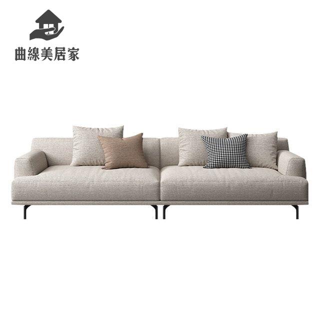 現貨直銷！布藝沙發 大型沙發 沙發 沙發椅 雙人沙發 北歐風格布藝沙發雙人三人位科技布新款組合輕奢棉麻沙發客廳簡約 特價出 免運 開發票【hua3/11】