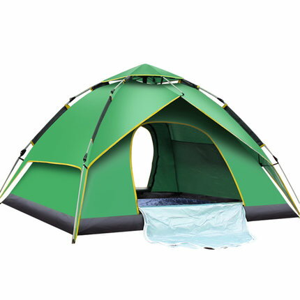 戶外帳篷 野營加厚 2-4人超輕便攜野外露營裝備防雨全自動四季賬篷『CM35519』