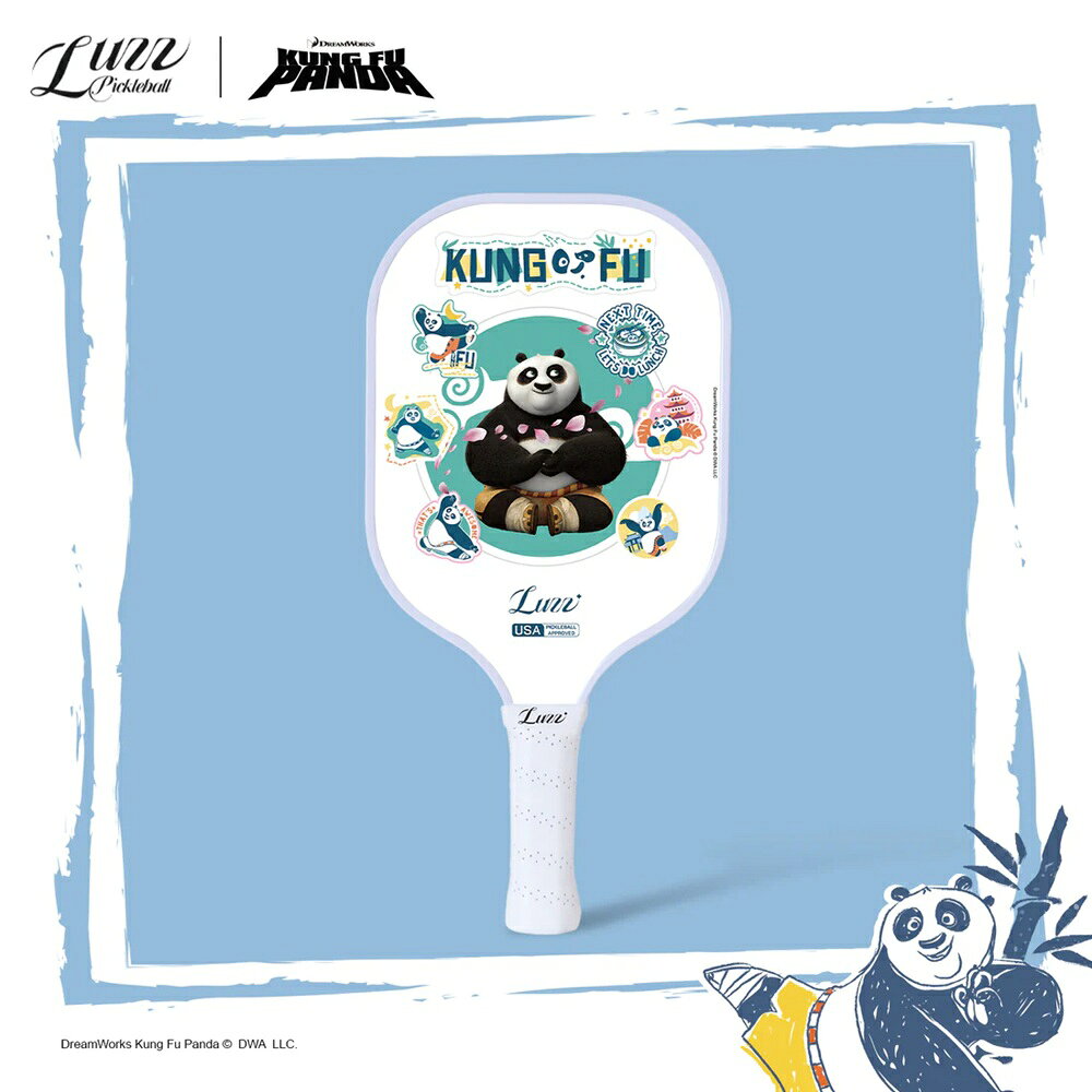 Luzz x  Kung Fu Panda 功夫熊聯名匹克球拍  (專業&入門拍)  輕量好握 雙認証 0
