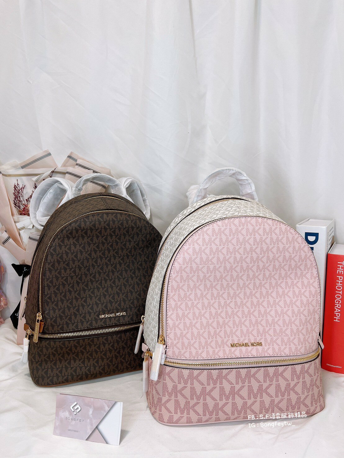 美國代購🇺🇸台灣現貨 MK 專櫃款後背包 中款【送禮精選★APP下單點數4倍送】