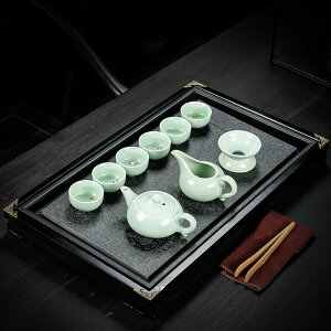 紫砂功夫茶具小套裝家用簡約2 4人帶茶盤茶臺旅行陶瓷泡茶杯茶壺