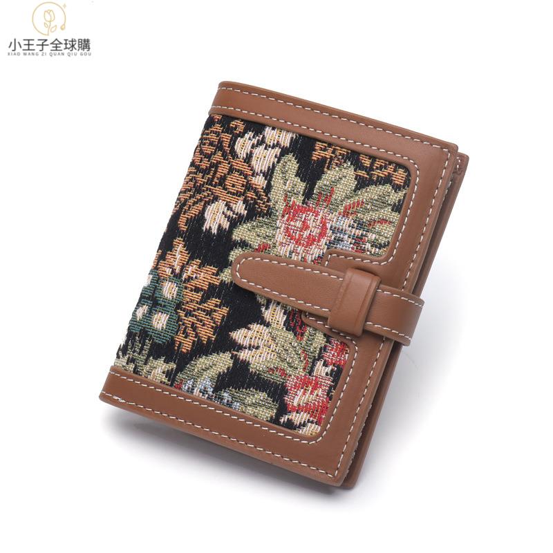 【公司現貨速發】免運 開發票 手提包 托特包 牛皮包 鱷魚皮包 羊皮包 錢包真皮錢包女士短款復古卡包錢夾千鳥格頭層牛皮超薄洋氣零錢包