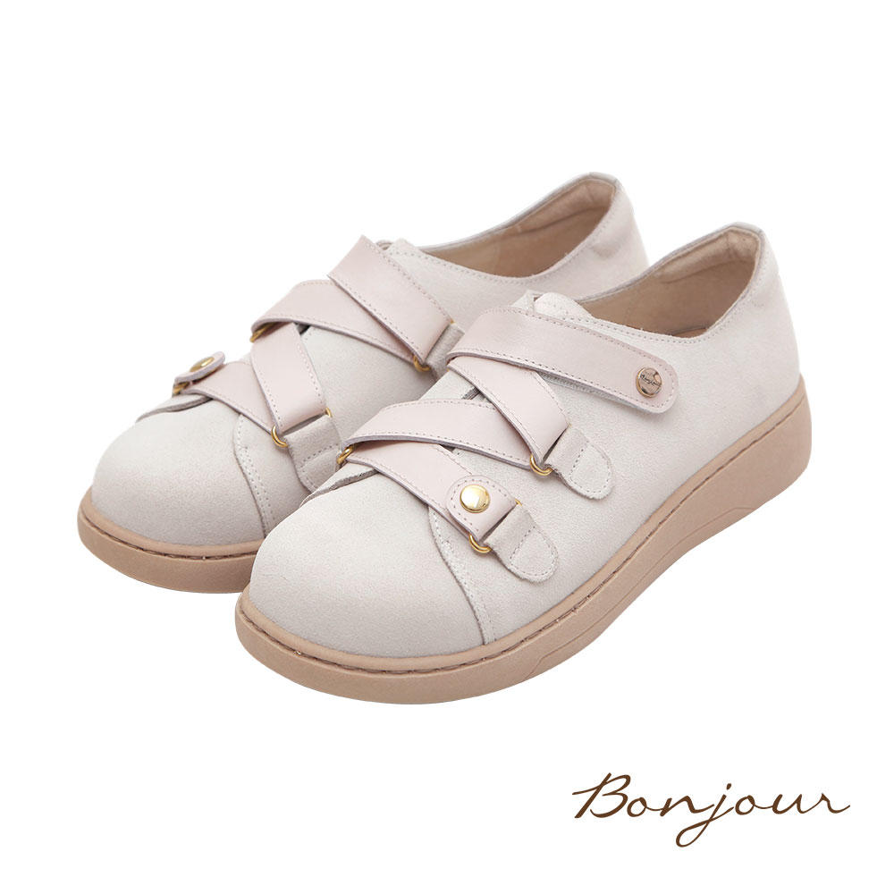 BONJOUR☆3M防水技術！MIT真皮厚底麵包鞋【B0655】5色 0