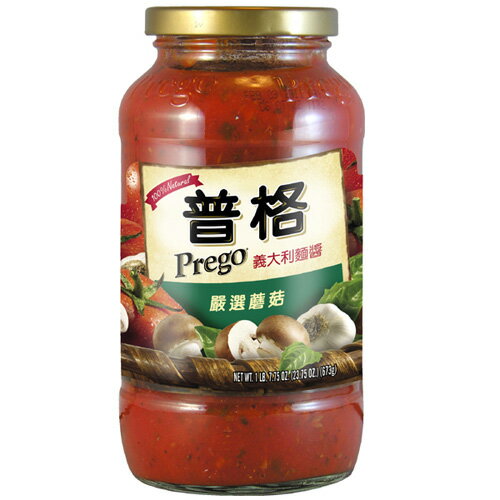 普格Prego麵醬-洋菇680g【愛買】