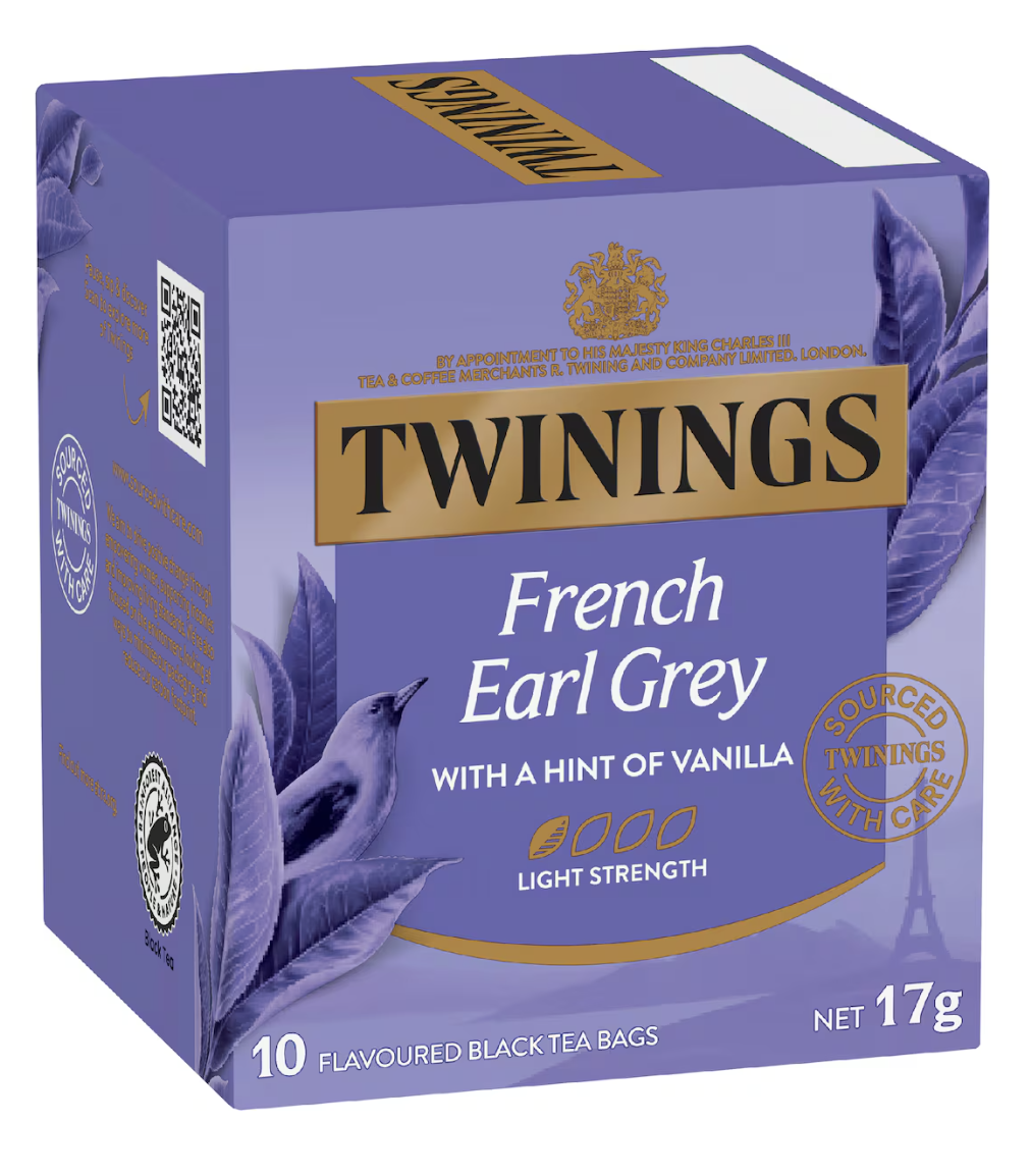 Twinings 唐寧 French Earl Grey 法式伯爵茶 10包/盒 獨立茶包 盒裝紅茶 花香伯爵