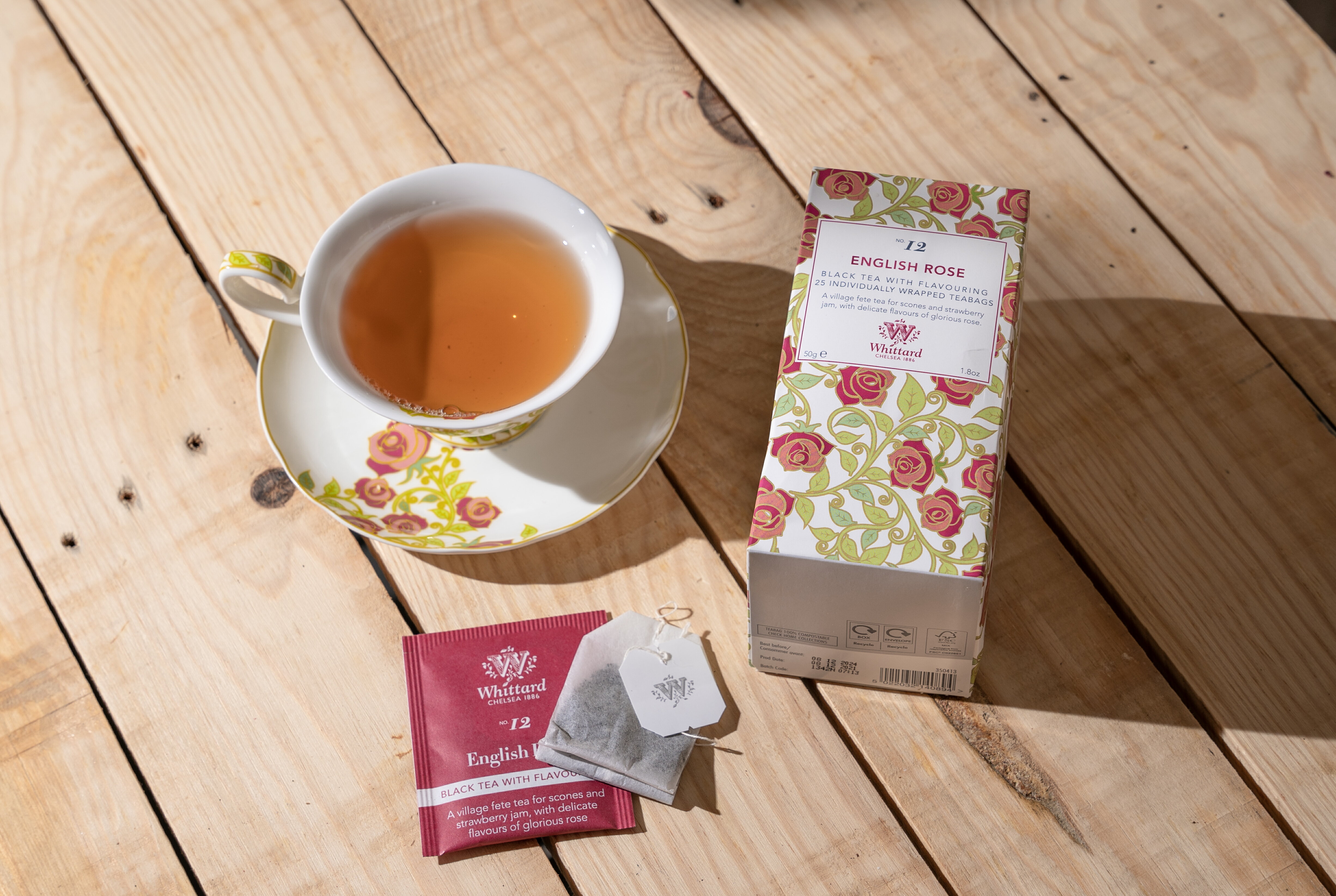 英國 Whittard of Chelsea英式玫瑰風味紅茶 English Rose -發現茶系列-50g/2gx25入/盒