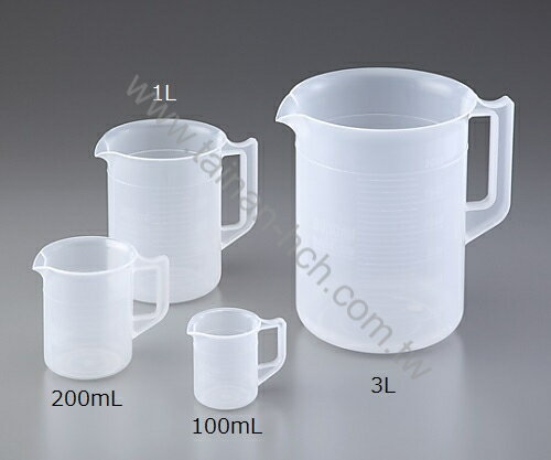 日本NIKKO 日製塑膠PP把手量杯100ml/200ml/300ml/500ml (PP量杯)