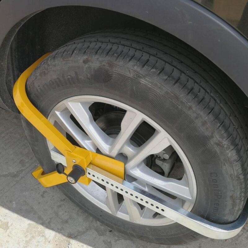 【全館免運】汽車輪胎鎖 方便操作的小三叉車輪鎖 輪胎鎖 汽車3.4/kg防盜鎖