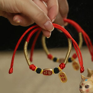 貓咪項圈編織貓項鏈裝飾狗狗飾品可愛脖圈貓鈴鐺幼貓圍脖寵物用品