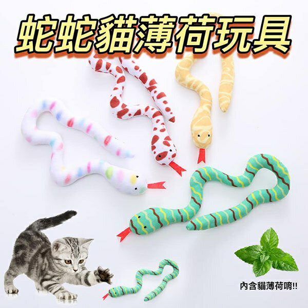 『臺灣x現貨秒出』蛇蛇貓薄荷毛絨玩具 貓咪玩具 寵物玩具 貓玩具 貓薄荷玩具 貓草玩具