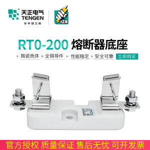 TENGEN天正電氣RTO-200座熔斷器RT0-200A 160A熔芯陶瓷保險絲底座