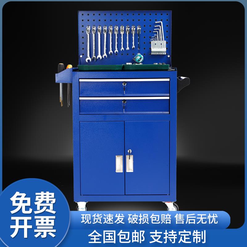 【臺灣公司 可開發票】汽修工具車小推車工具櫃鐵皮櫃車間用維修移動工具箱抽屜置物架